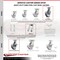 Service Caster 8 Inch Kingpinless Semi Steel Wheel Swivel Caster with Brake SCC-KP30S820-SSR-SLB - alternate 2